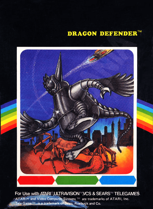 Defender box art for Atari 2600